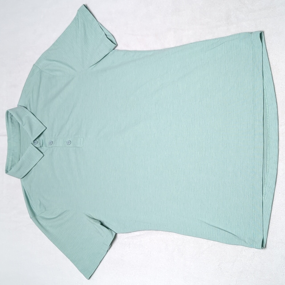 Lululemon Light Green Mens Polo Shirt Size‎ Small - Picture 2 of 5